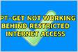 Apt-get not working behind restricted internet access